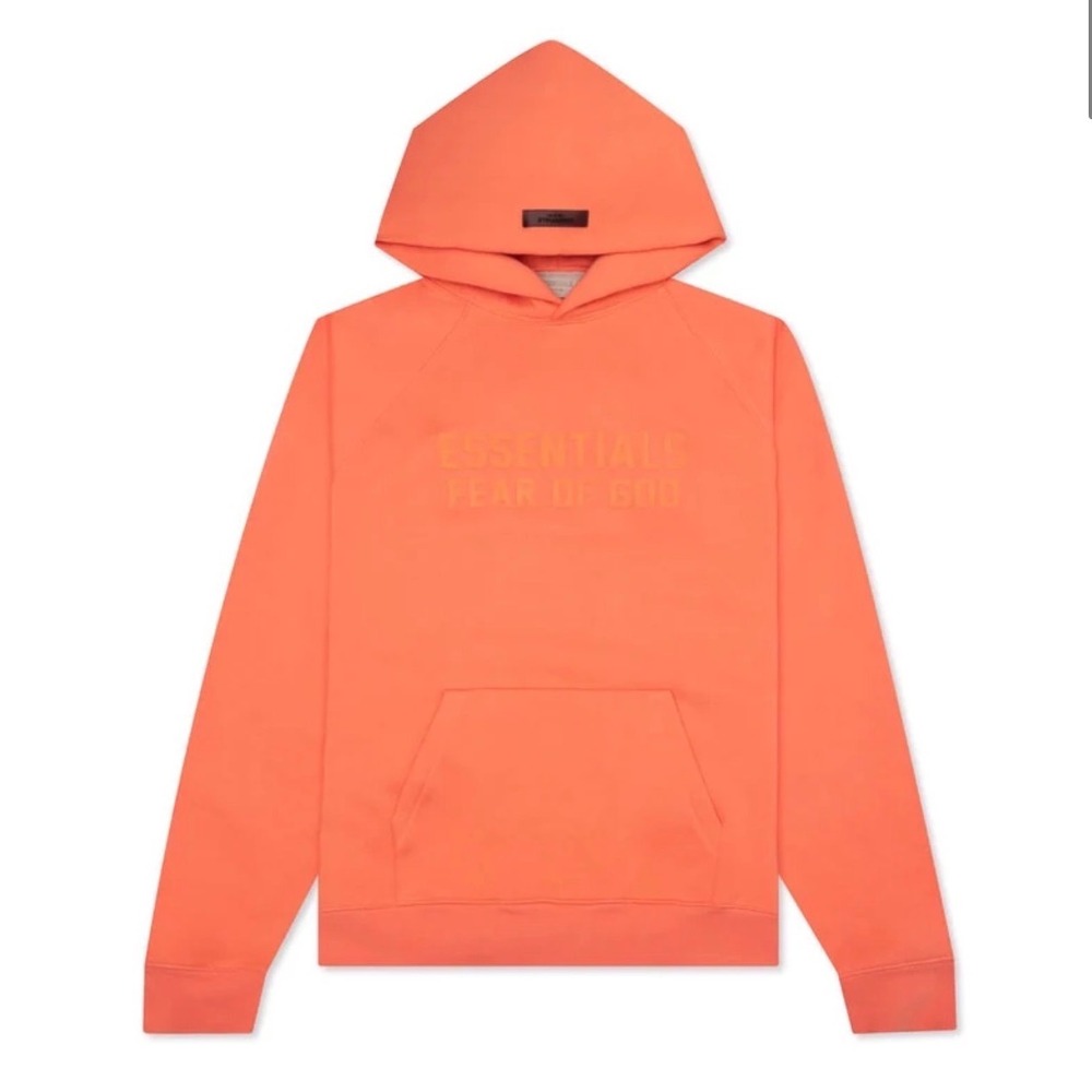 Fear of God Essentials Kids Hoodie Coral Size 10 NEW